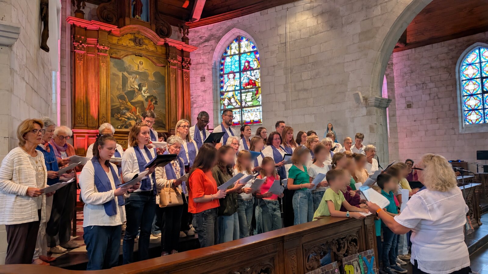 Plusieurs chorales réunies dans l’église